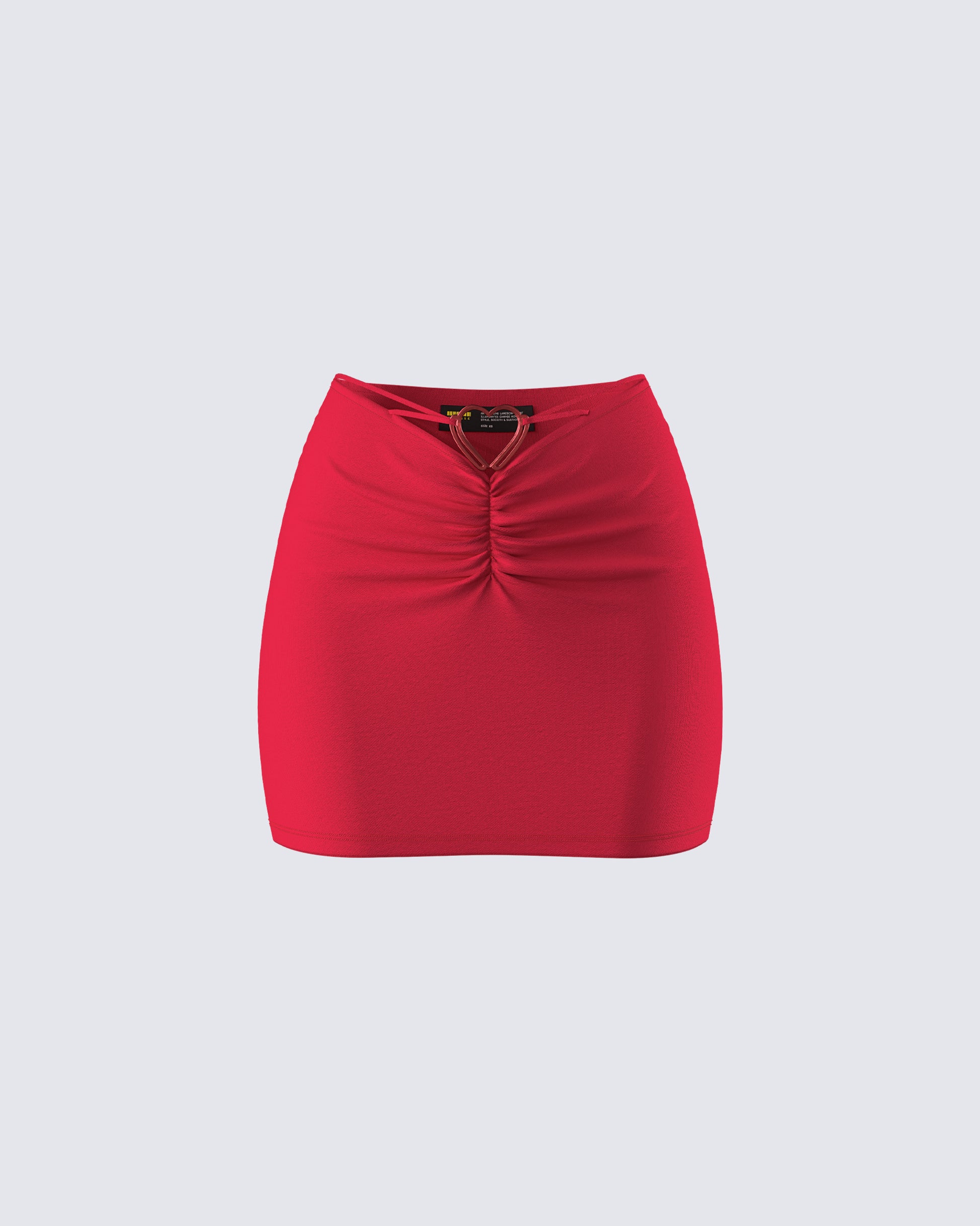 Venetia Red Heart Mini Skirt product front