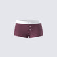 Darya Burgundy Jersey Boxer Short product front