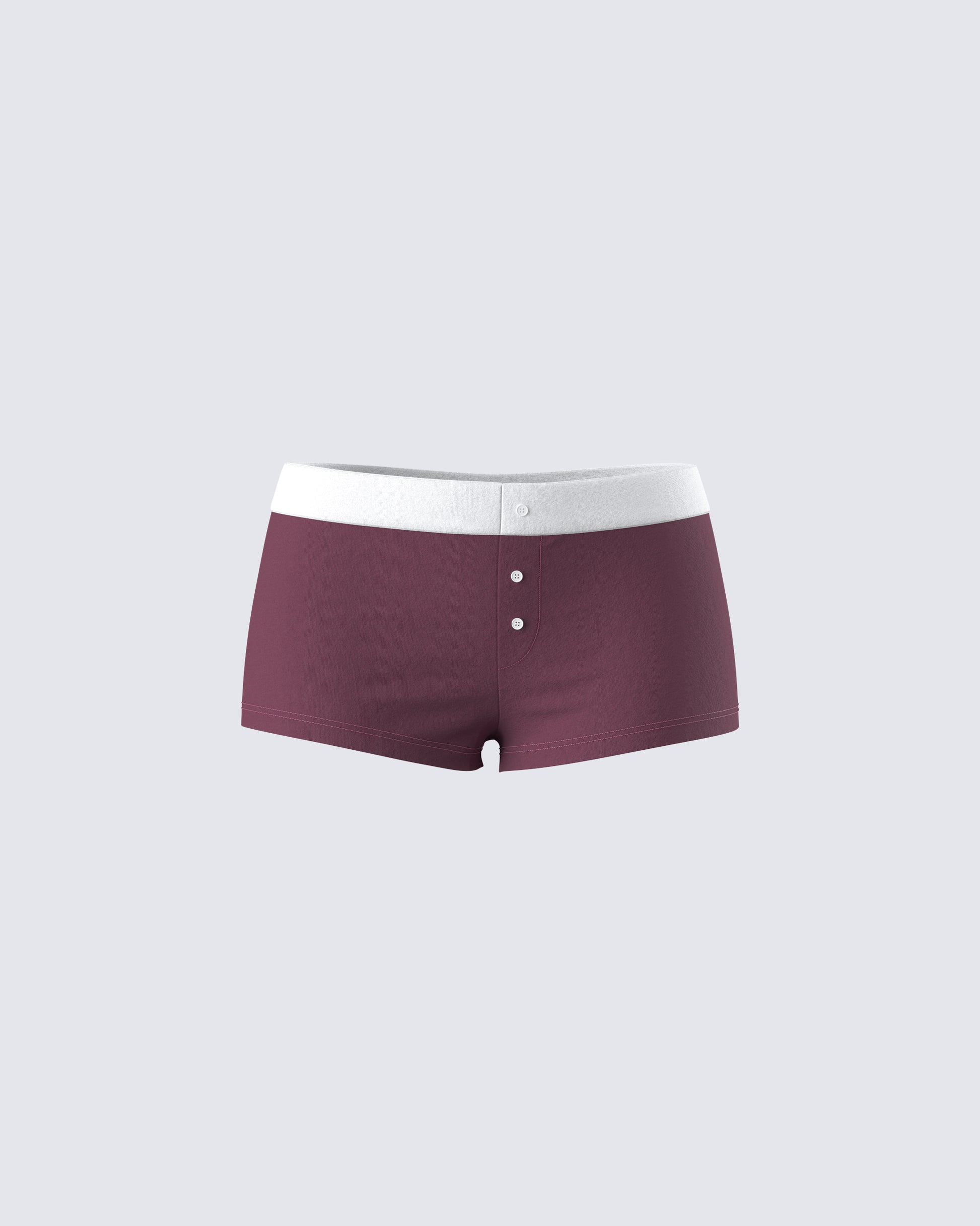 Darya Burgundy Jersey Boxer Short product front