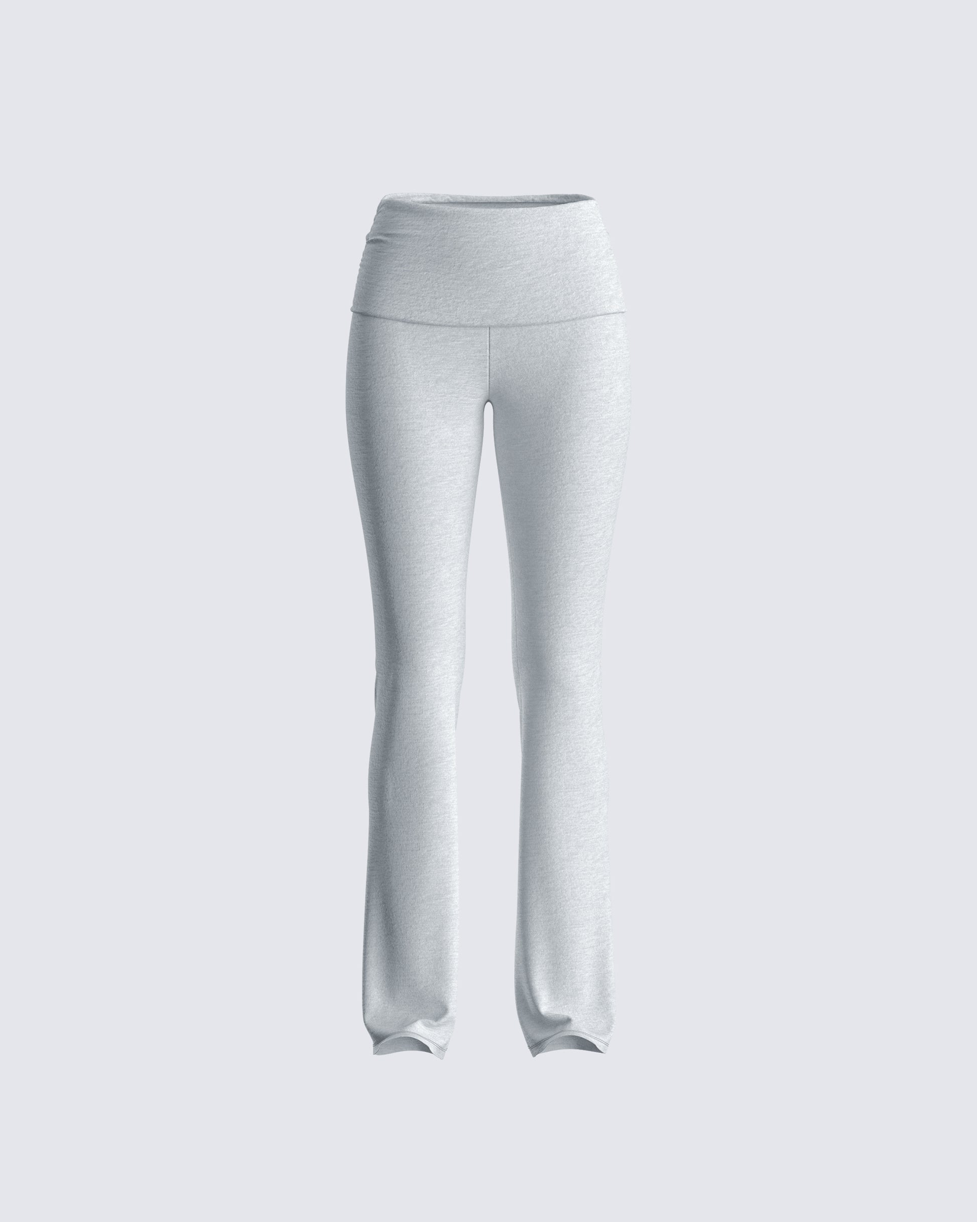 Noam Heather Grey Foldover Legging product front
