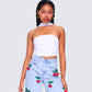 Alondra White Tube Halter Top