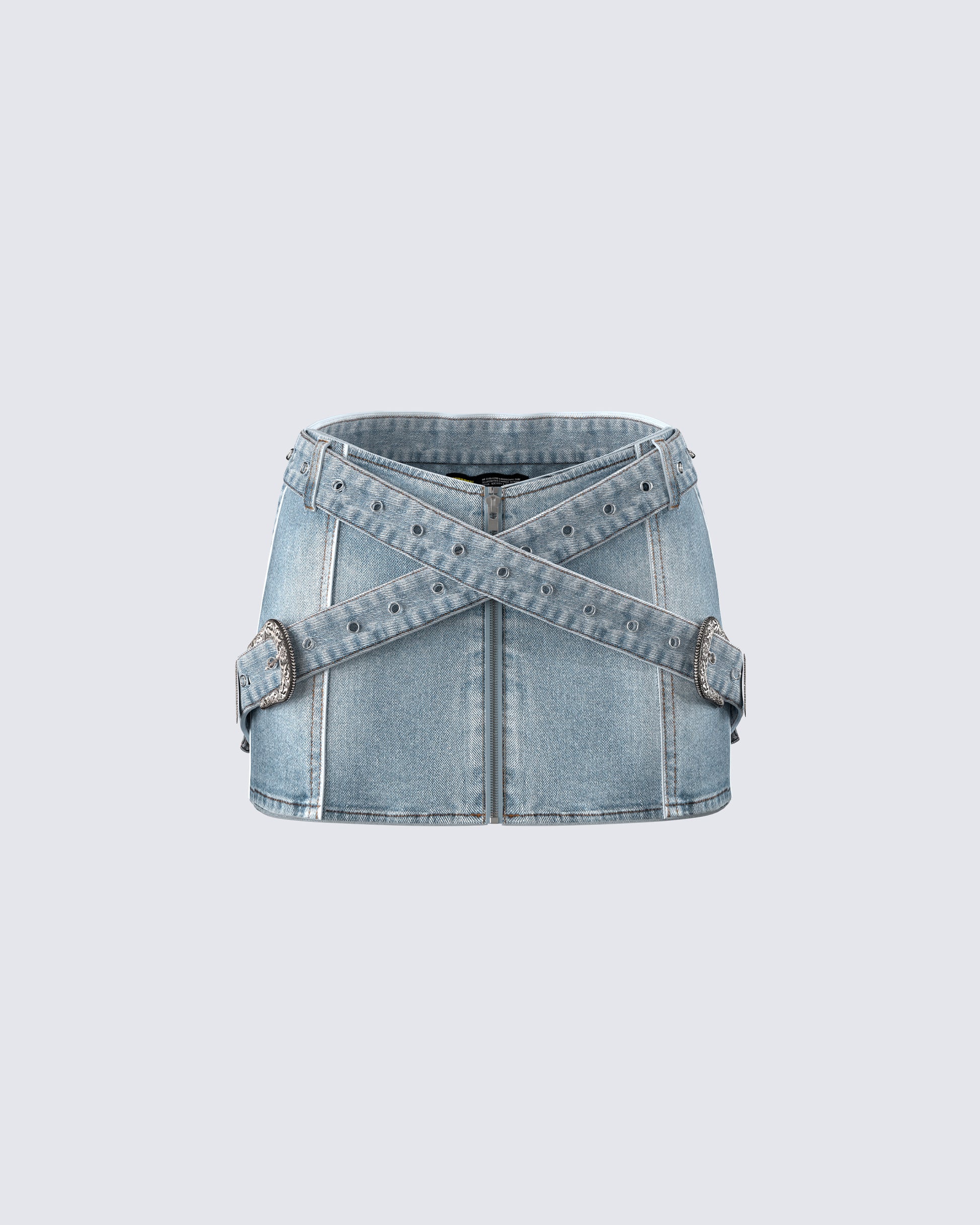 Eirene Denim Mini Skirt 3d product front