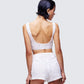 Keturah White Embroidered Lace Bra Top