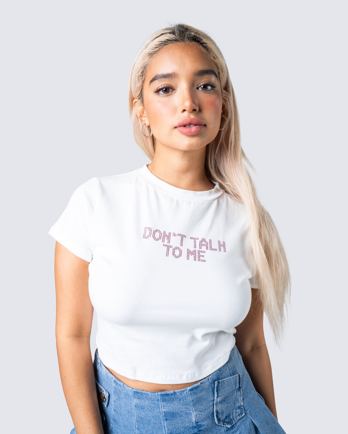 Jessamine White Jersey Graphic Top