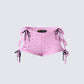 Halsey Pink Lace Side Tie Short product front
