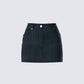 Jennifer Black Stripe Mini Skirt 3d product front