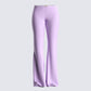 Scout Purple Rib Flared Pants 3d product front