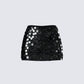 Philo Black Seq uin Mini Skirt product front