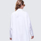 Hesper White Box Cut Shirt