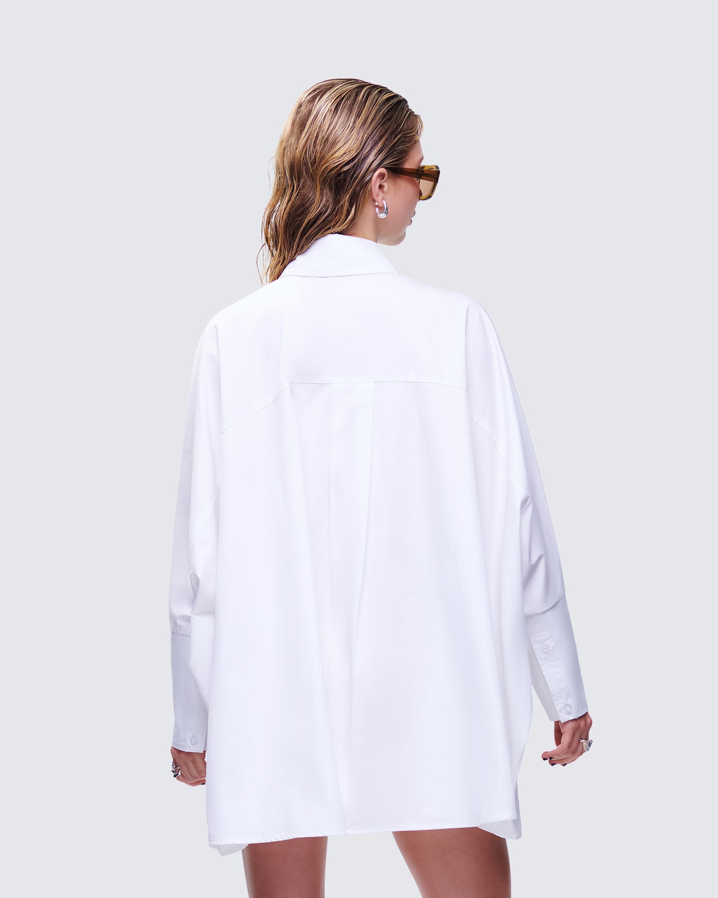 Hesper White Box Cut Shirt