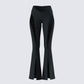 Juan Black Lace Up Flare Pant 3d product front