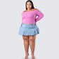 Lorraine Pink Sweater Knit Top