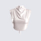 Amal Cream Cropped Top 3d product front