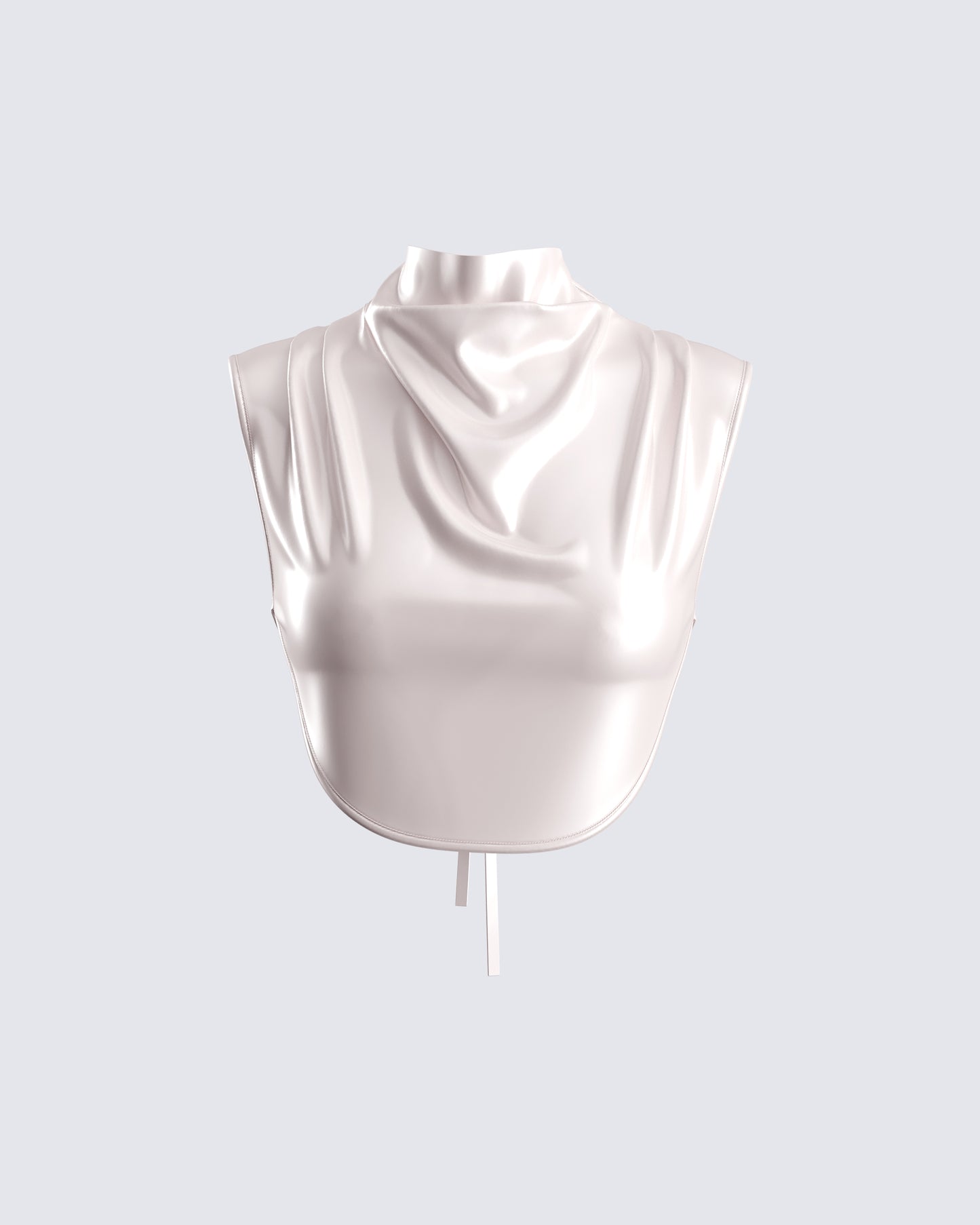 Amal Cream Cropped Top 3d product front