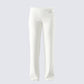 Alyssa White Knit Pant 3d product front