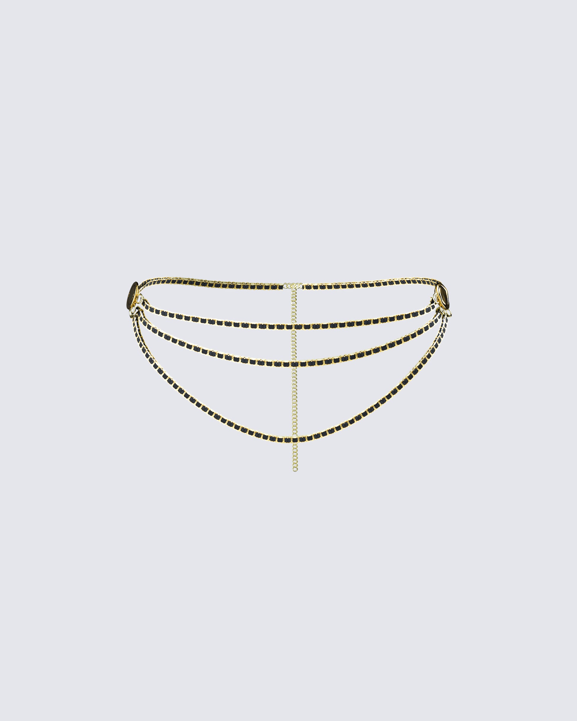 Octavia Black Chain Belt product front