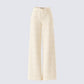 Havanah Ivory Tweed Mid Rise Pant product front
