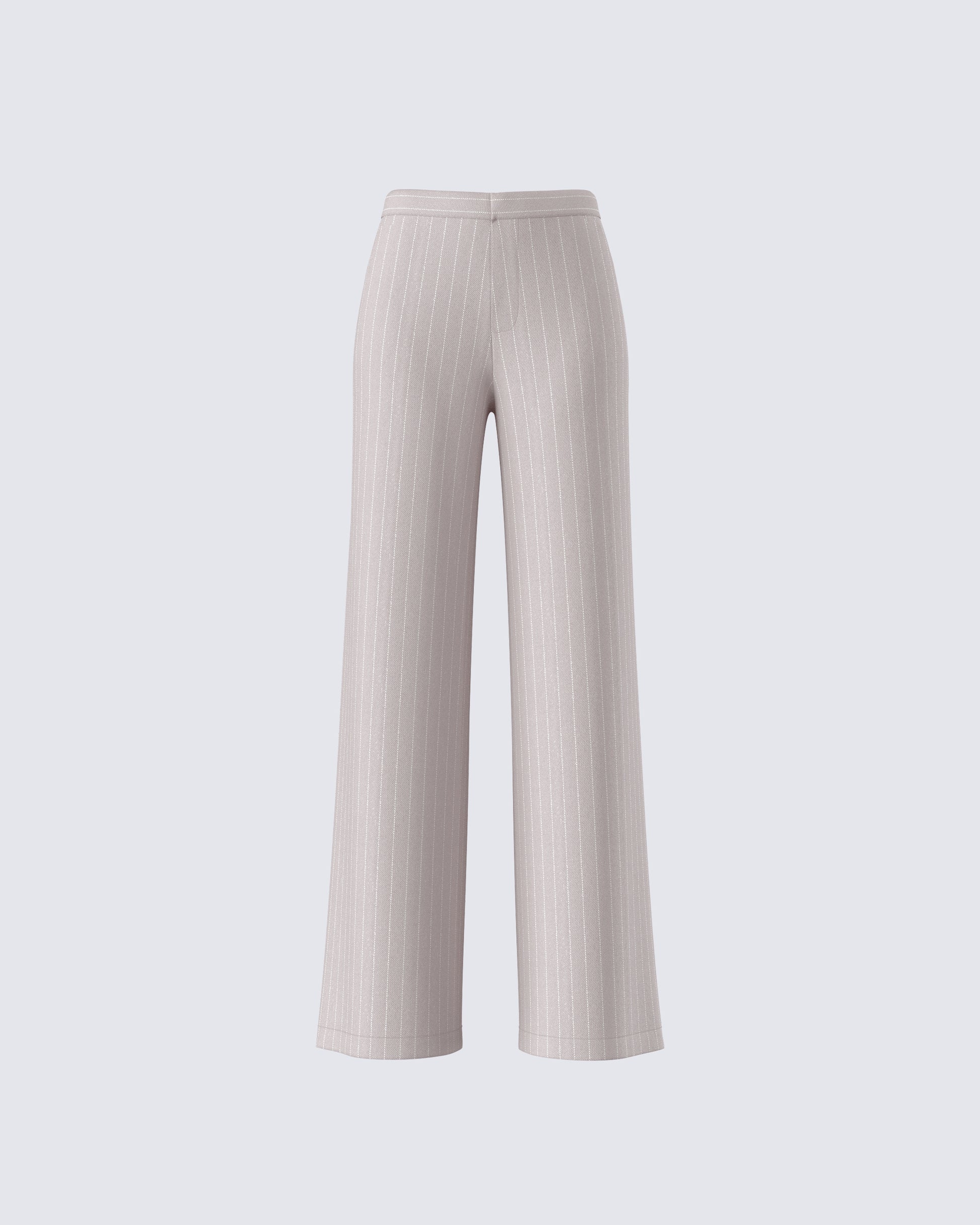 Jaelyn Beige Pinstripe Trouser product front