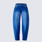 Amets Blue Denim Barrel Leg Jean product front