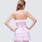 Maris Pink Satin Corset Top
