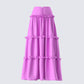 Fabiana Lilac Tiered Maxi Skirt product front