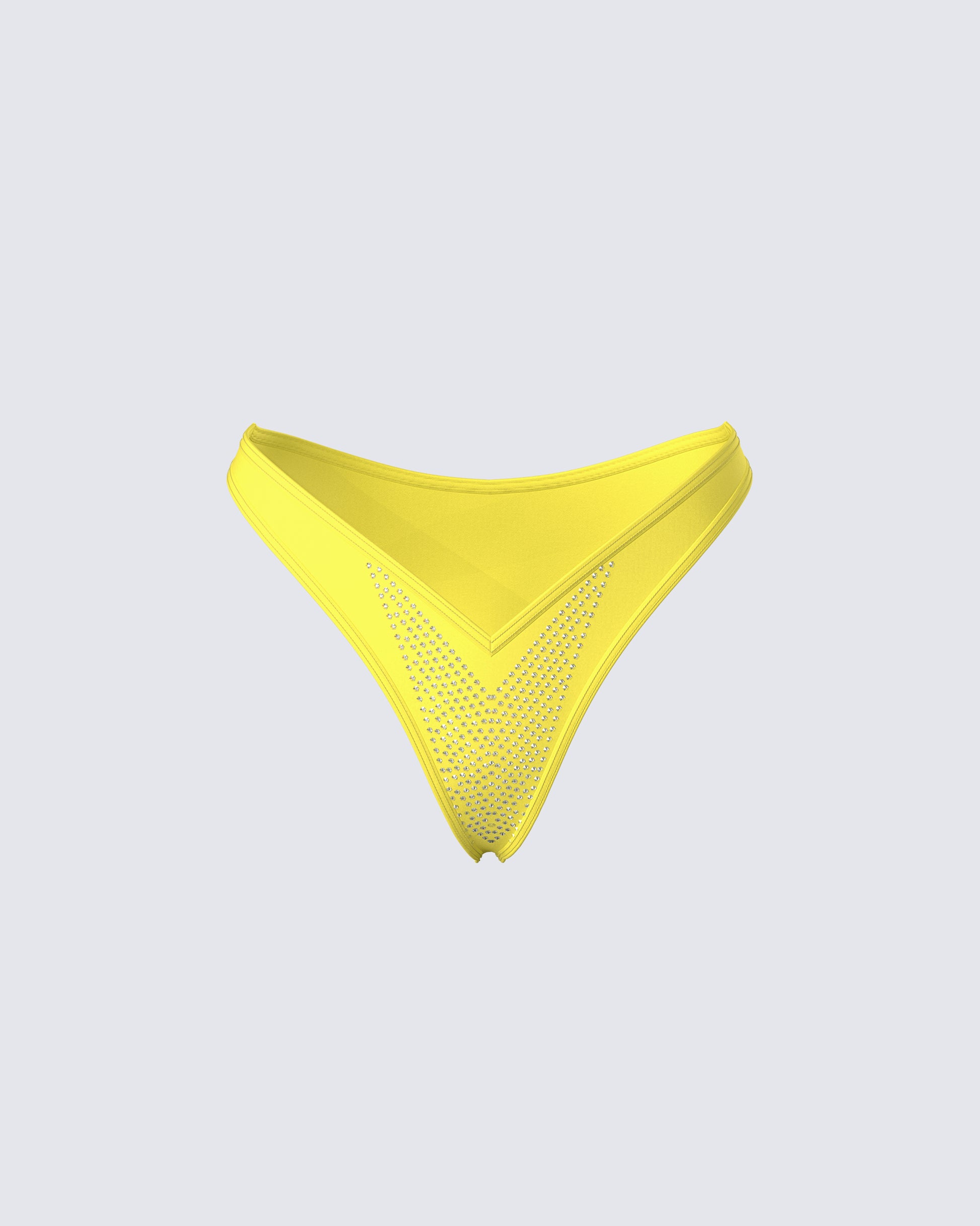 Ashley Rhinestone Bikini Bottom 3d product front