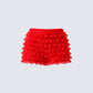 Maylah Red Ruffle Short product front