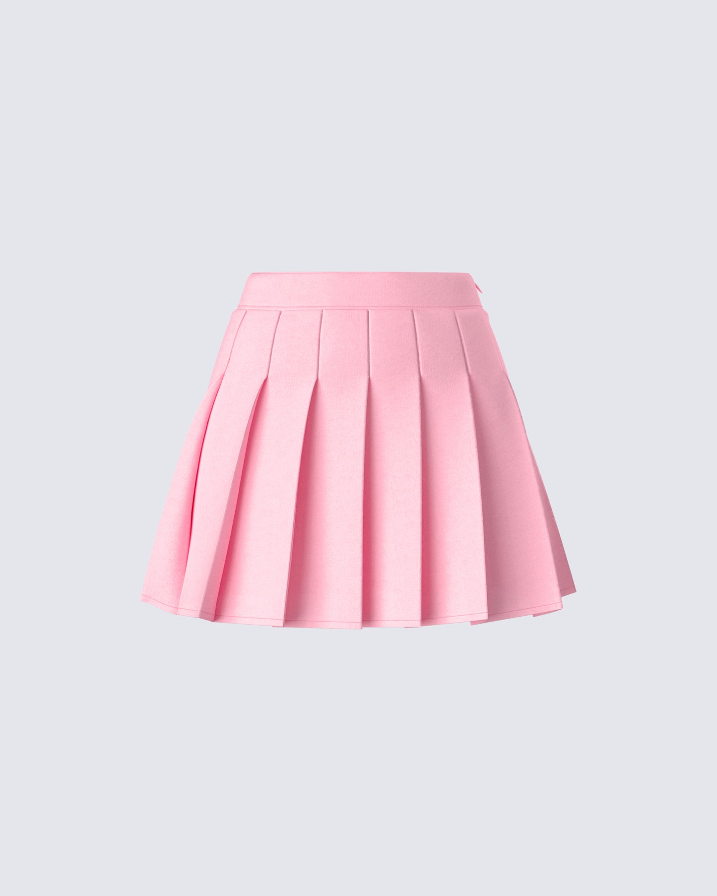 Bella Pink Pleated Mini Skirt product front