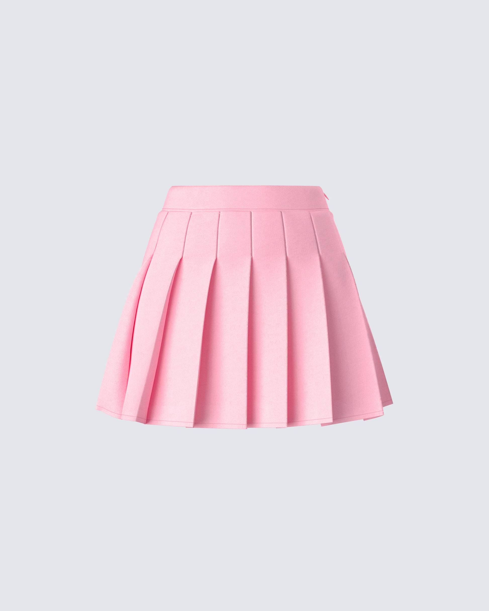 Bella Pink Pleated Mini Skirt product front