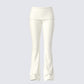 Leia Cream Foldover Legging product front