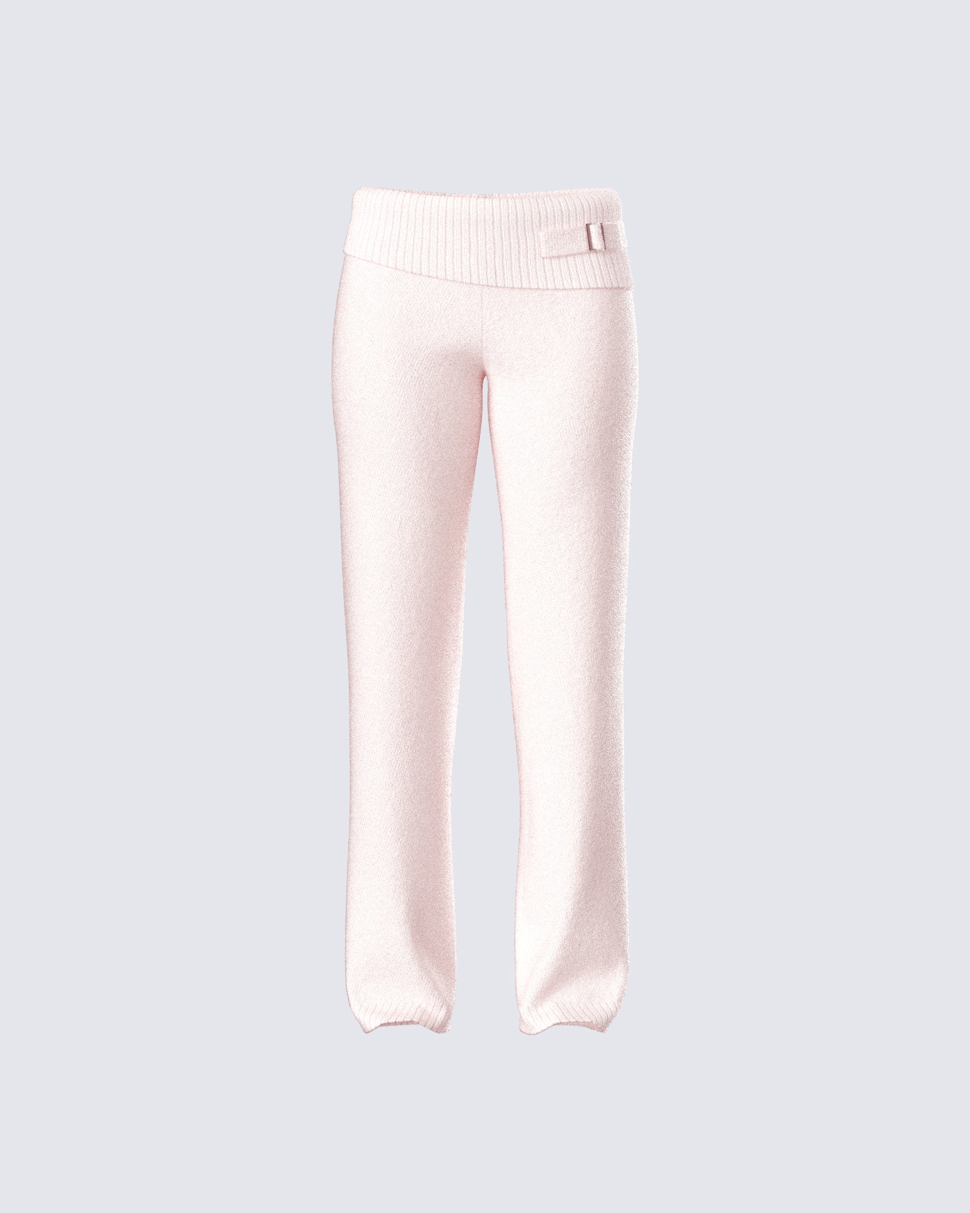 Alyssa Pink Knit Pant 3d product front