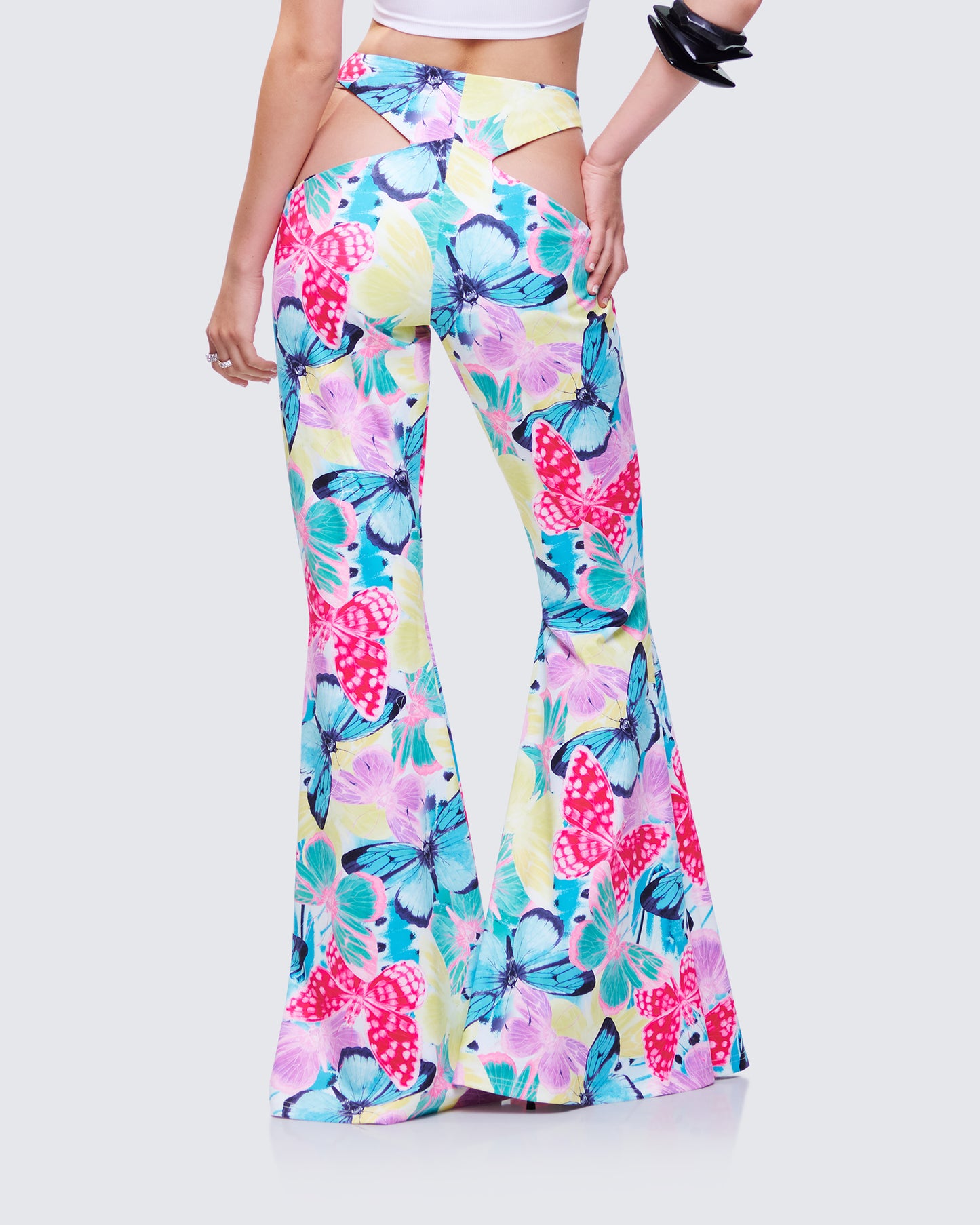 Kandi Printed Wrap Flare Pant