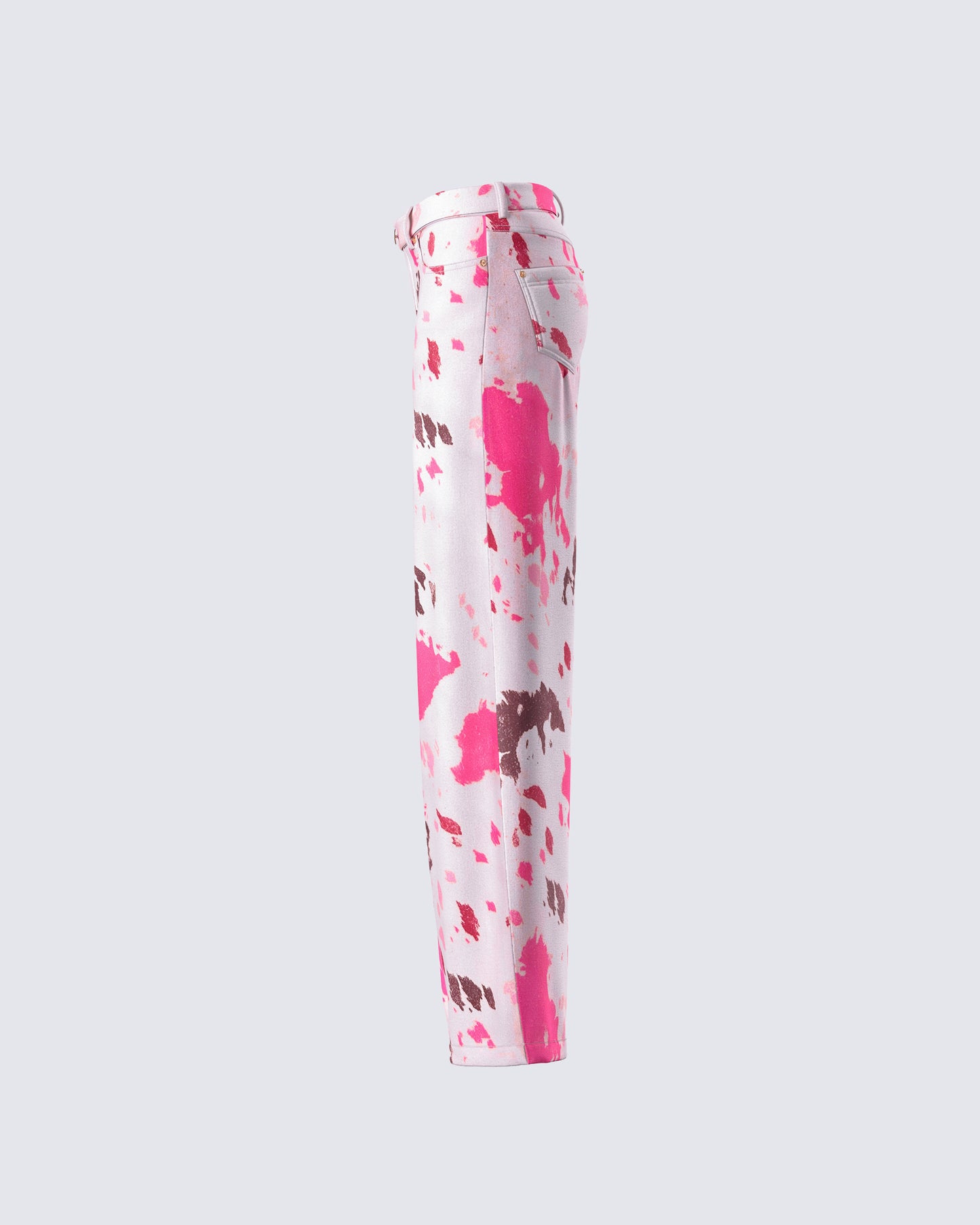 Nadezhda Multi Pink Denim Rivet Detail Pant