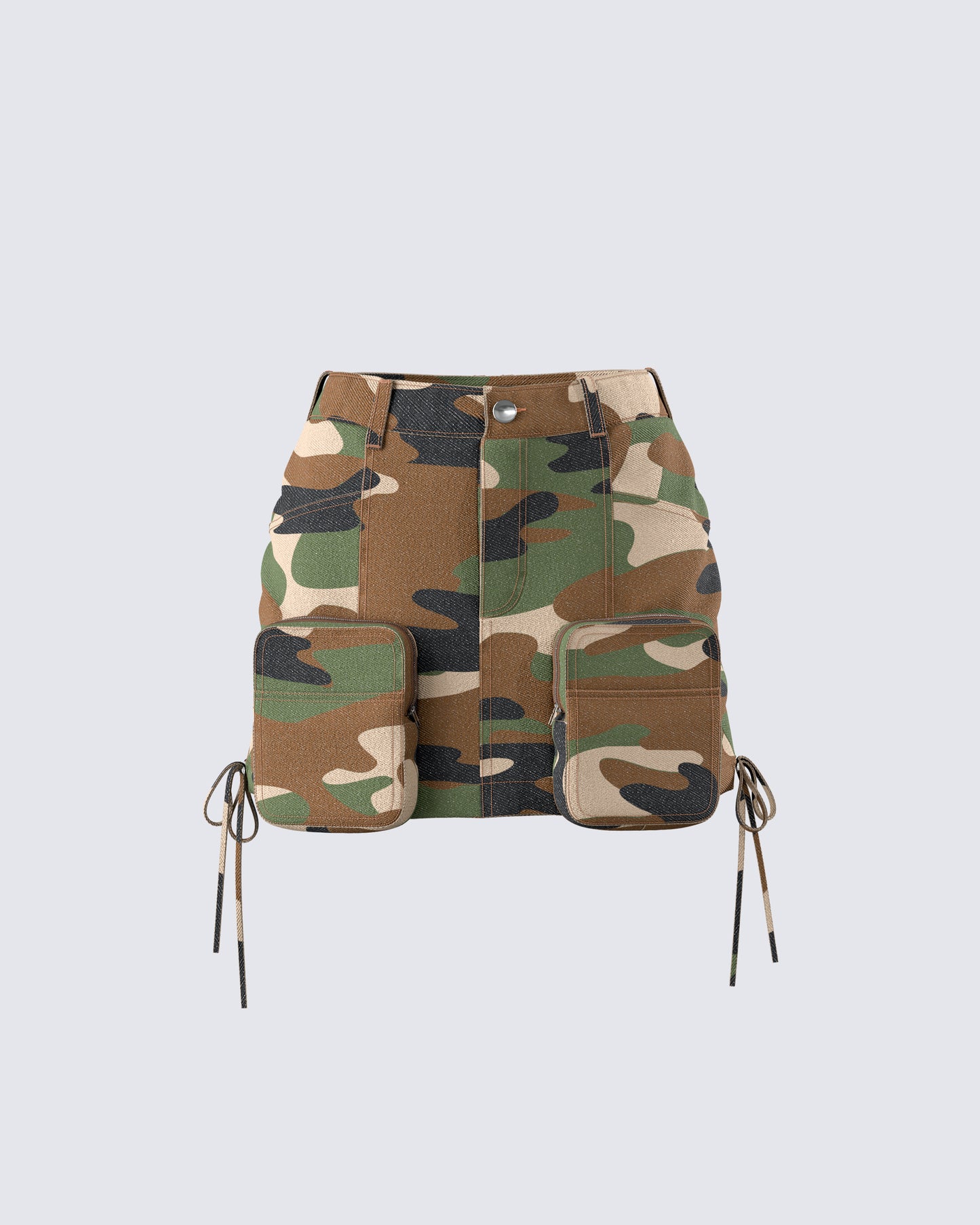 Merida Camo Zip Pocket Mini Skirt 3d product front