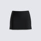 Birgit Black Rhinestone Mini Skirt product front