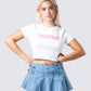 Kim White Jersey Graphic Top