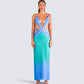 Anita Ombre Print Maxi Dress model front