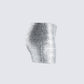 Liora Silver Rhinestone Mini Skirt