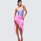 Tia Purple Metallic Ruched Cami Top