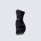 Clarisse Black Hand Beaded Rhinestone Dress