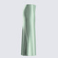 Shae Green Satin Midi Skirt