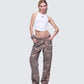 Oihana Brown Twill Cargo Pant