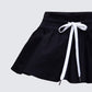 Kata Black Flounce Mini Skirt