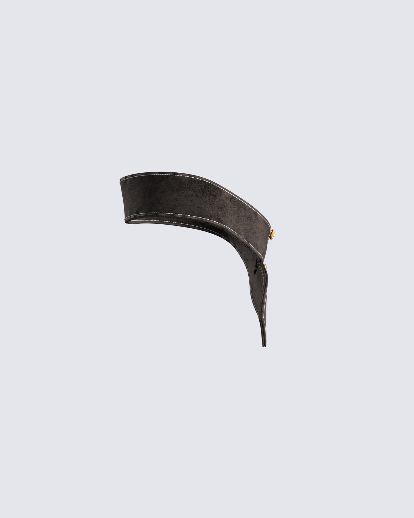 Rejina Brown Faux Suede Belt