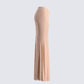 Maze Nude Rhinestone Maxi Skirt