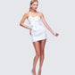 Saranna White Flower Corset