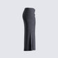 Nico Grey Jersey Midi Skirt