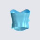 River Blue Flower Corset Top