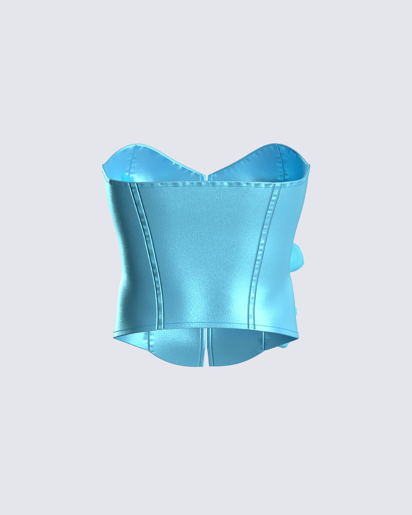 River Blue Flower Corset Top