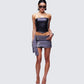 Nika Black Faux Leather Top
